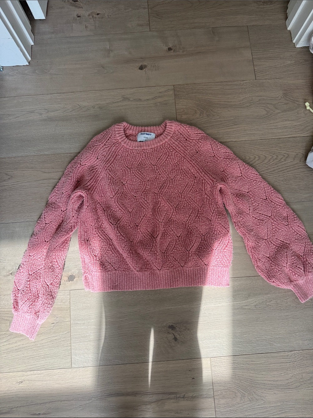 Girl Old Navy Rose Pink Sweater Size XL